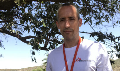 MSF’s Executive Director, Joseph Belliveau on assignment in Tigray, Ethiopia with mobile medical teams.